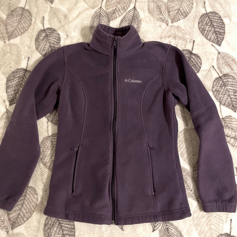 Columbia Purple Full-Zip Fleece